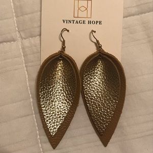 Leather earrings